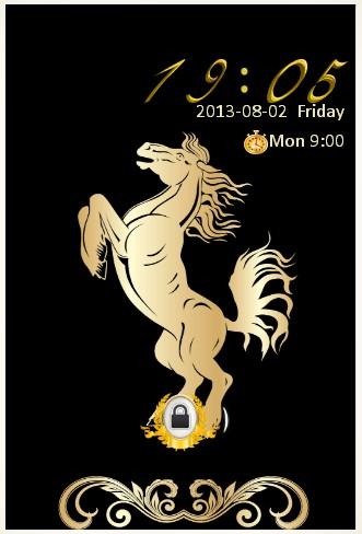 【免費個人化App】GOLDEN HORSE LOCK SCREEN-APP點子