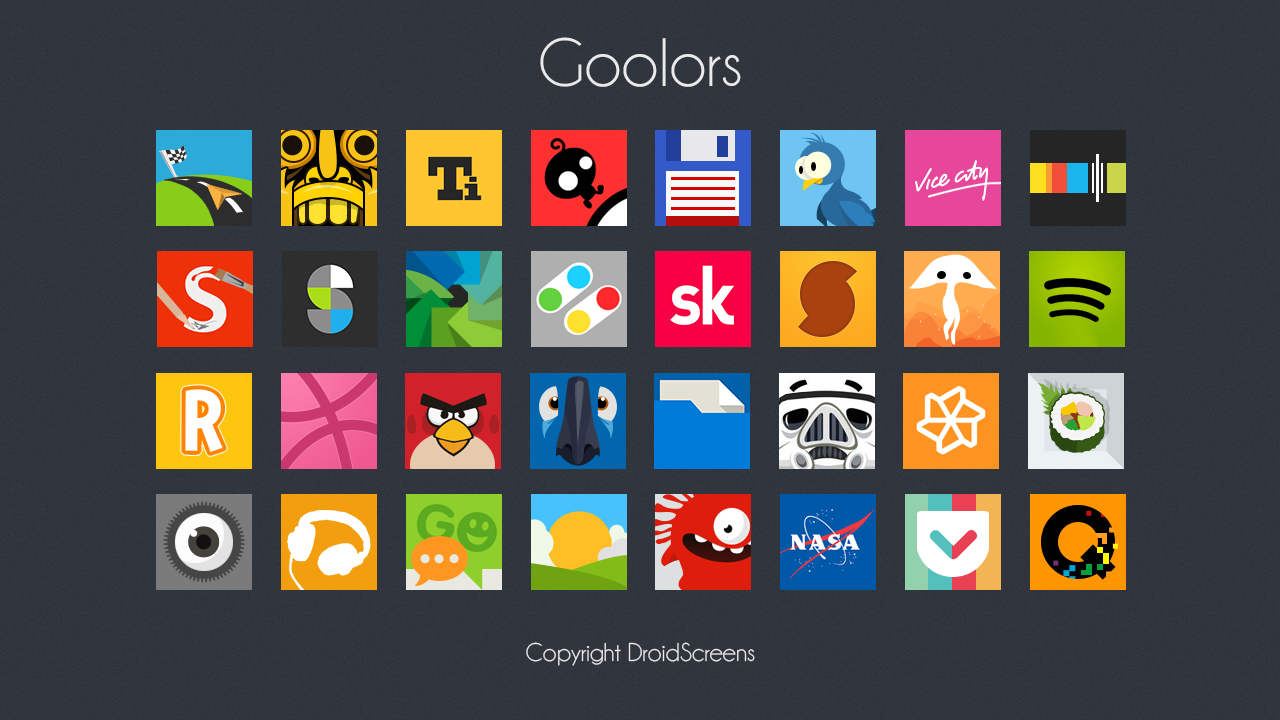 Goolors icons GO/Apex/Nova/ADW - screenshot