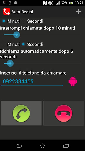 Auto Redial call timer Pro