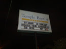 Temple Baptist Church Sign