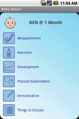 Baby Basics Screen 2
