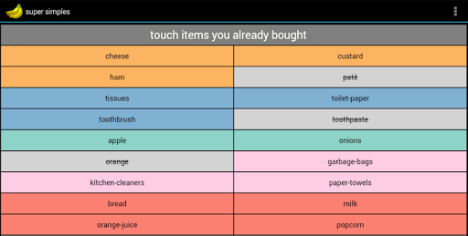 【免費生產應用App】super simple - shopping list-APP點子