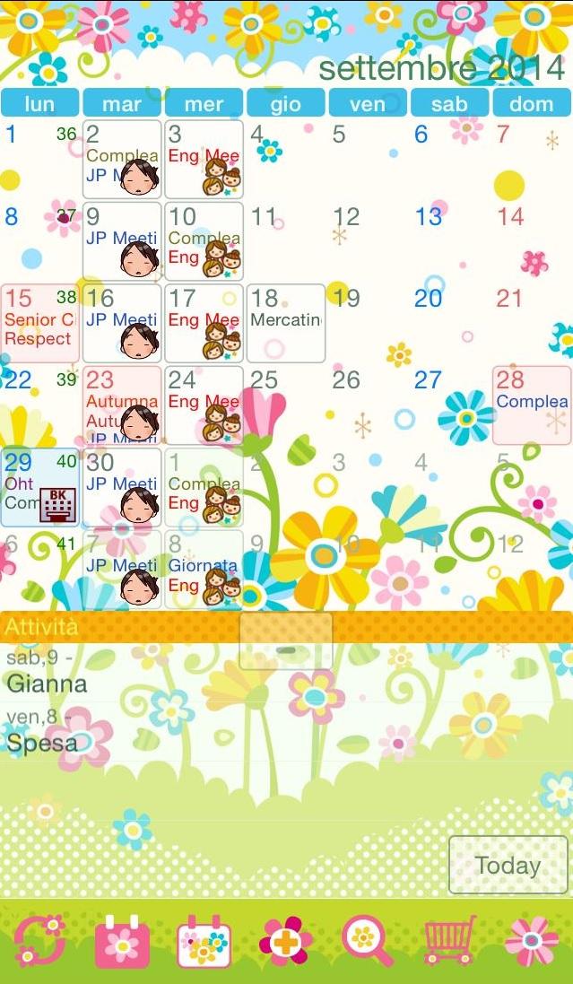 Android application Jorte Calendar & Organizer screenshort