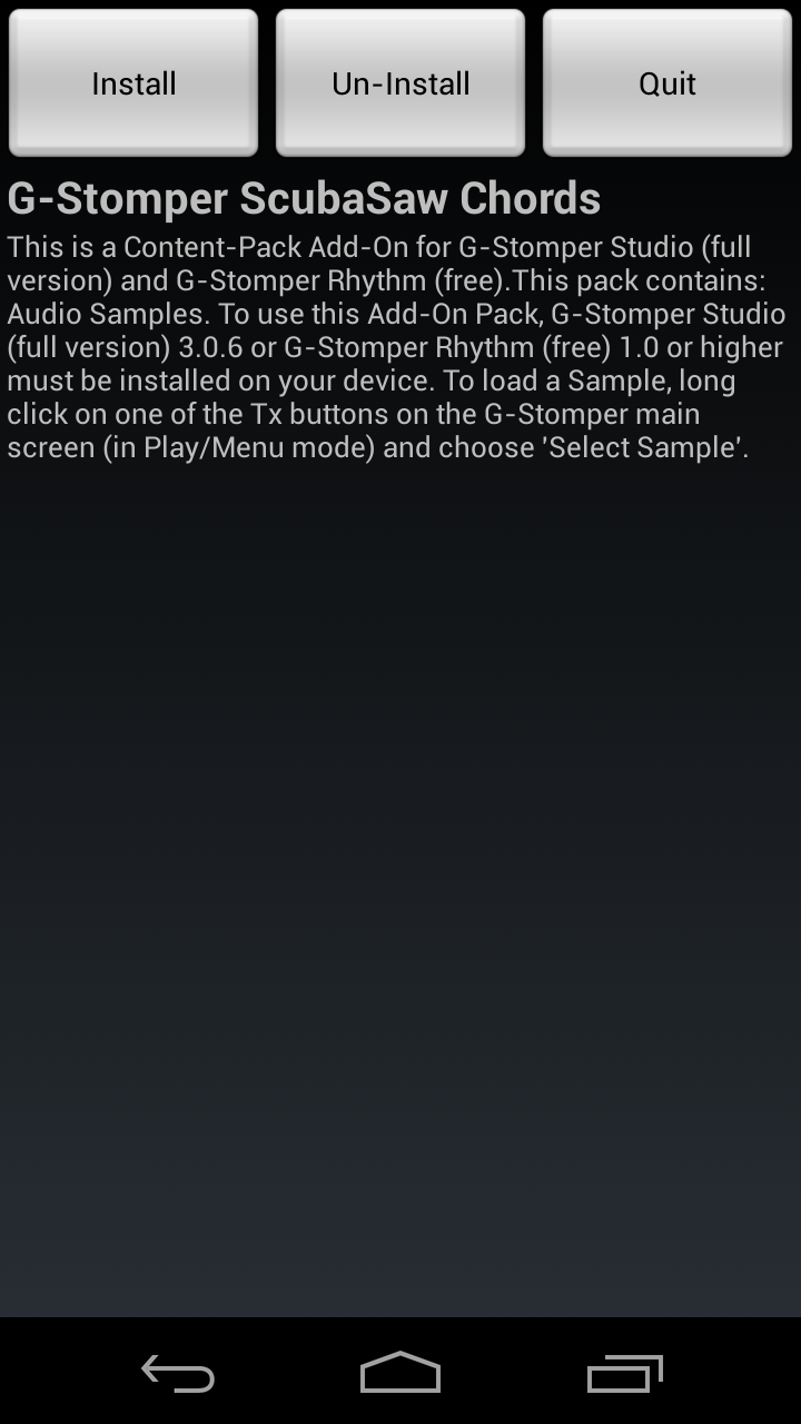 G-Stomper ScubaSaw Chords Screen 3