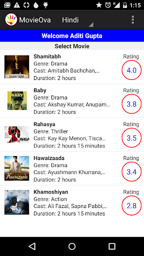 MovieOva - Your Movie Ratings