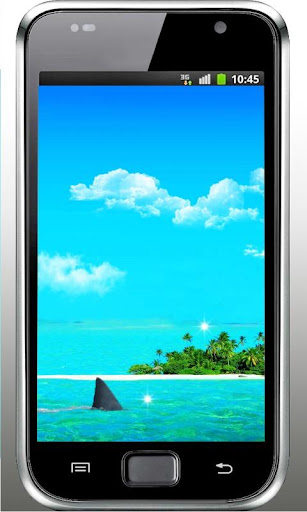 Sharks Beach live wallpaper