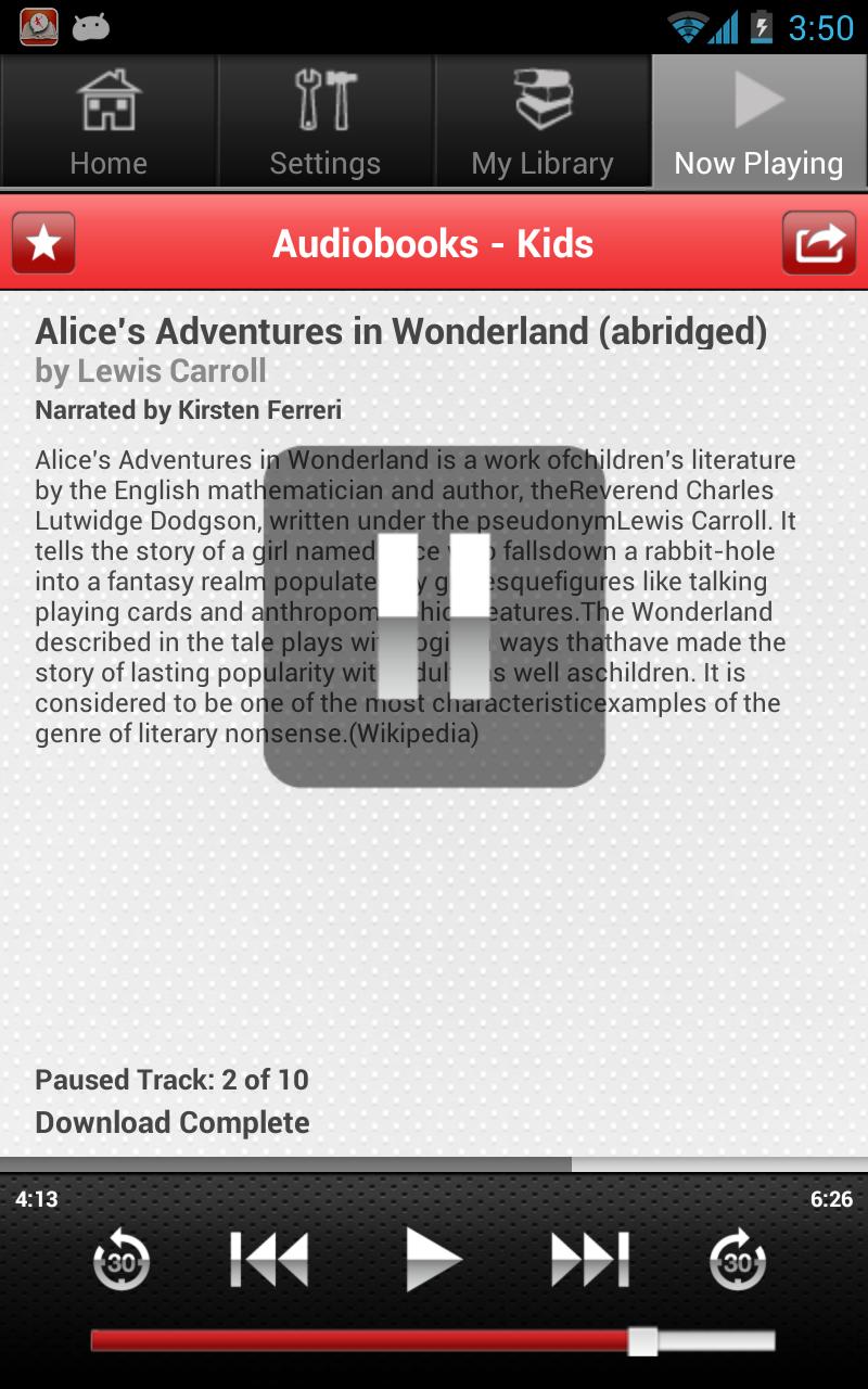 Audiobooks For Your Kids Screen 2