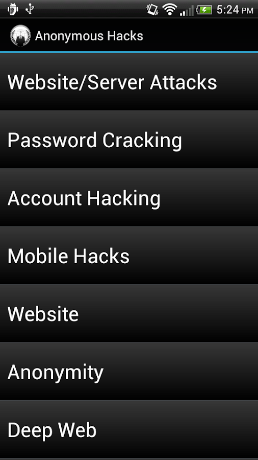 Anonymous Hacks - screenshot