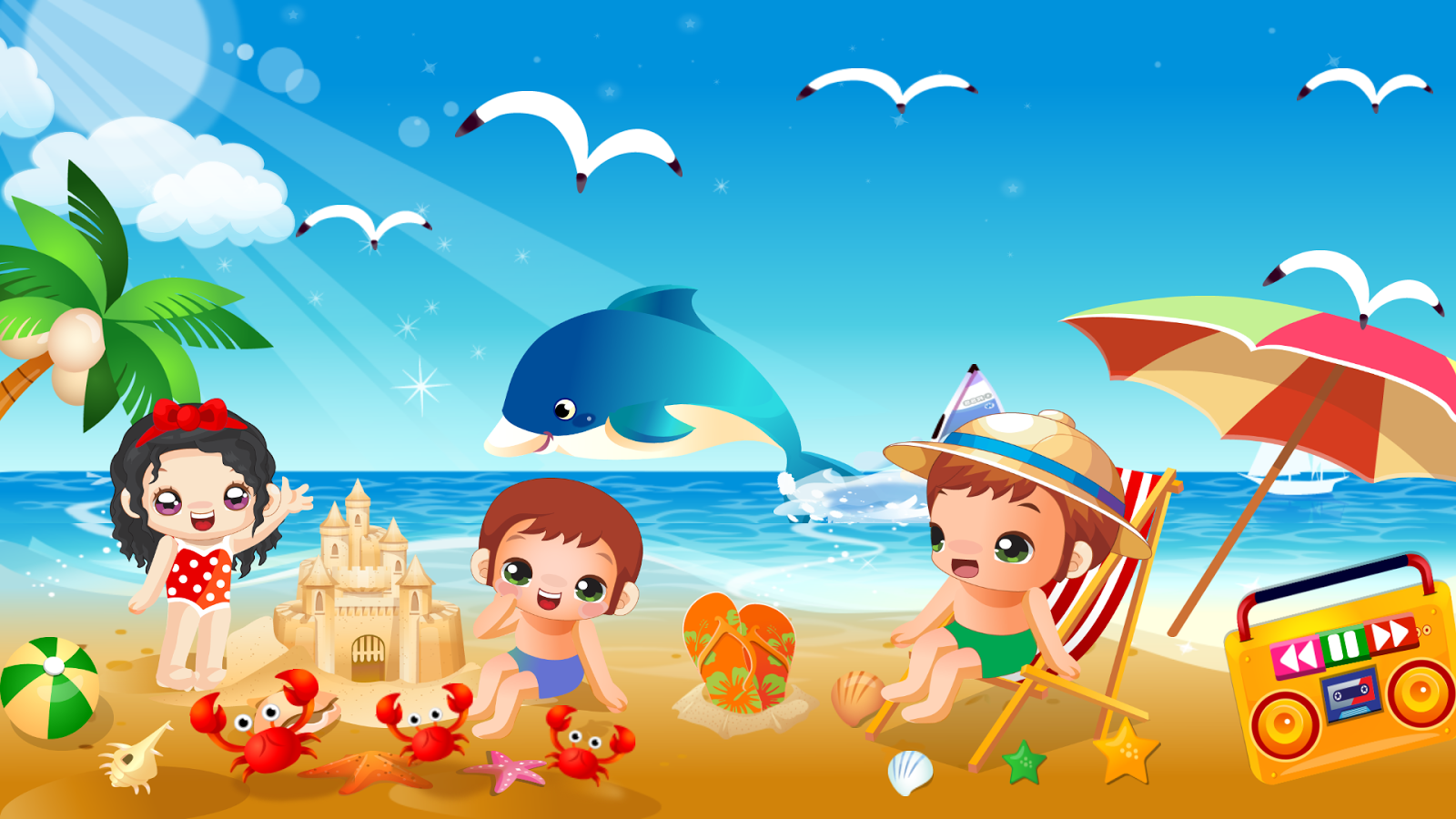 fun english rhymes Play Singalong Google Android Baby Fun Apps  on Beach  Game