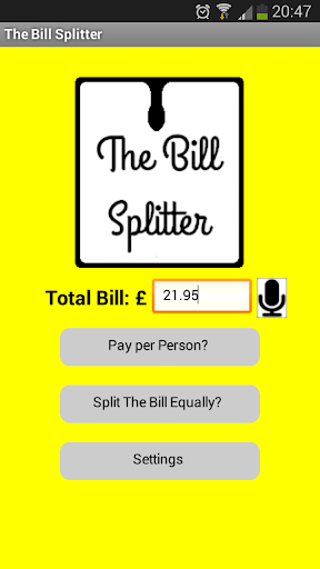 The Bill Splitter
