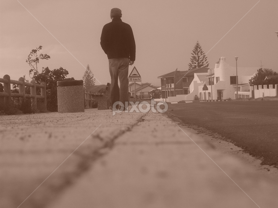 Pavement Man by Jacques Engelbrecht - People Street & Candids