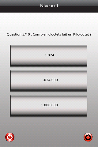QUIZ Informatique Screen 1