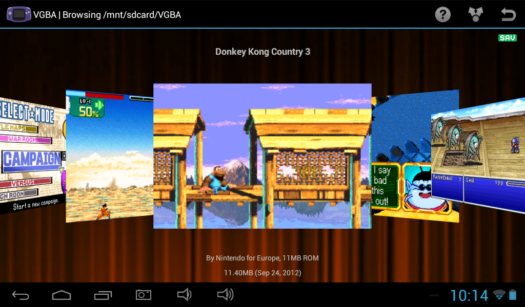 VGBA - GameBoy (GBA) Emulator - screenshot