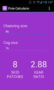 Fixie Calculator