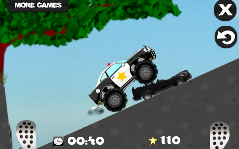Mad smash cop - hill racer Screen 2