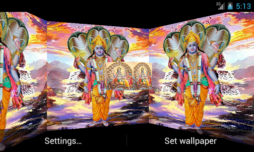 Lord Vishnu 3D Live Wallpaper