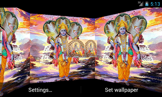 download Lord Vishnu 3D Live Wallpaper free