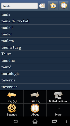 Catalan Gujarati dictionary +