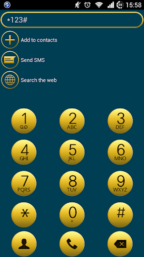 exDialer Blue-Gold theme