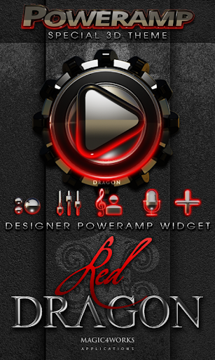 Poweramp Widget Red Dragon