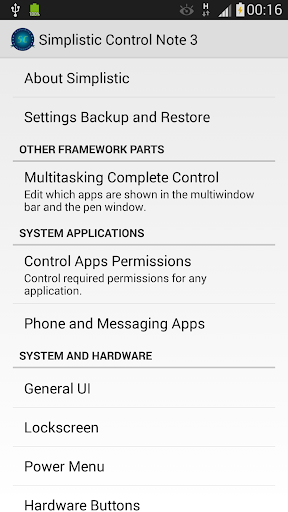 Simplistic Control Note 3