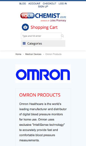 Omron Products New Zealand