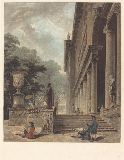 Colonnade et Jardins du Palais de Medici (Colonnade and Gardens of the Palazzo Medici)