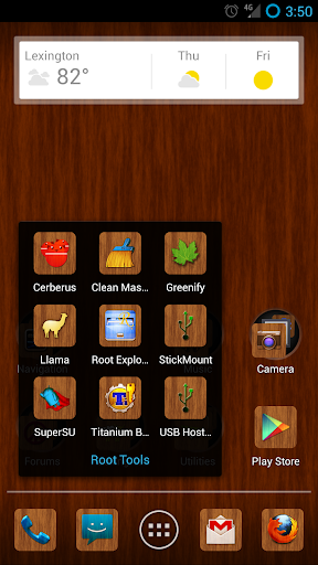 Wood Grain Apex Nova Icon Pack