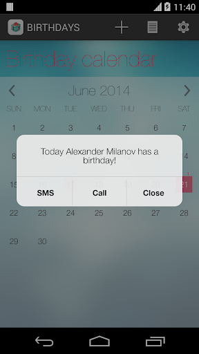 【免費社交App】Birthday Calendar-APP點子