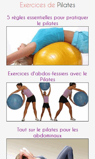 Exercices de Pilates