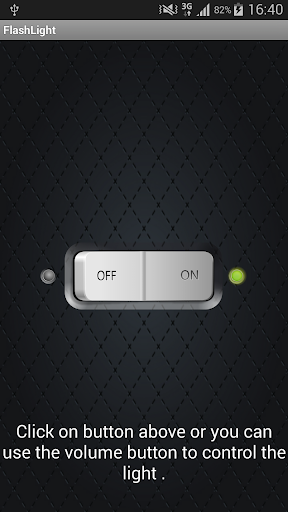 Flashlight volume control