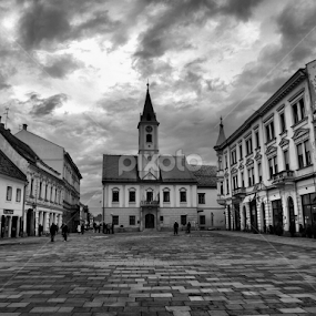 Varazdin square by Goran Lee - Black & White Street & Candid