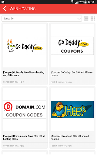 【免費購物App】Hosting & Domain coupons/deals-APP點子