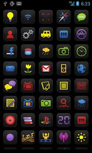 Free My Home theme - Black neon APK for Android