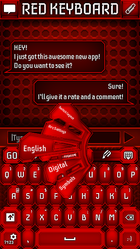 GO键盘红