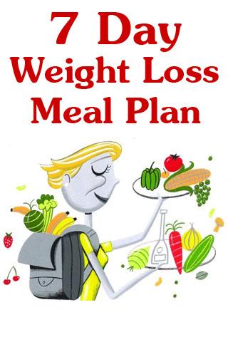 7 Day Weight Loss Meal Plan