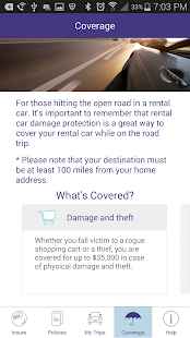 Rental Car Insurance Screenshots 2