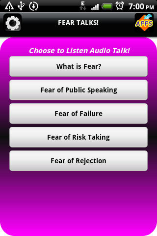 Talk On Killing Fears