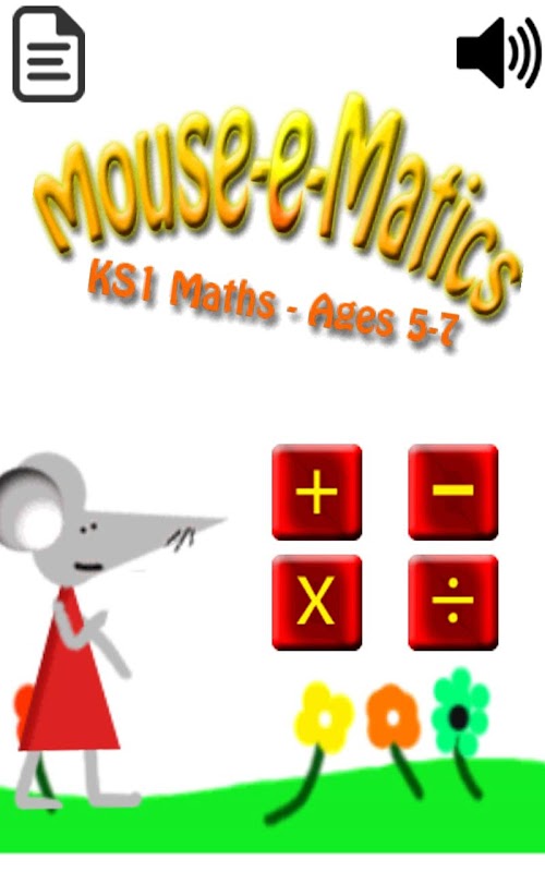 Android application Mouse-e-matics Math KS1 age5-7 screenshort