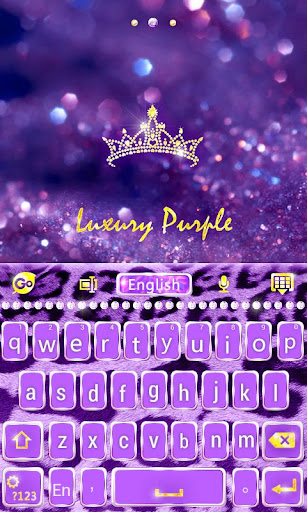 【免費個人化App】GO Keyboard Luxury Purple-APP點子