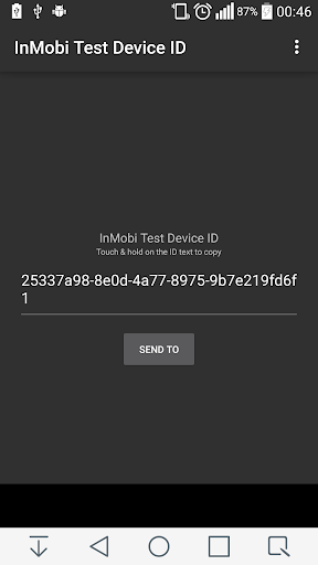 InMobi Test Device ID