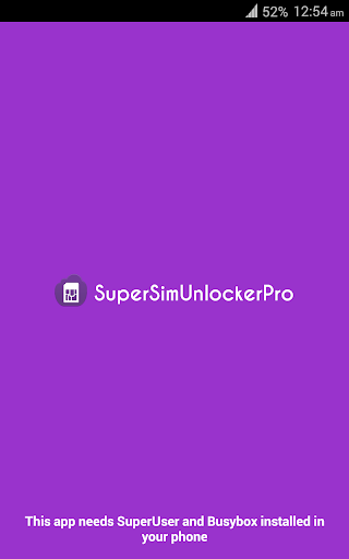 SuperSimUnlocker : sim unlock