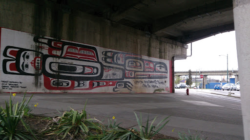 Native Mural Under Granville Bridge