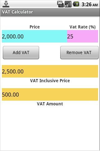 VAT Calculator