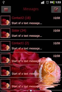 How to download Roses theme Go SMS Pro 1.05 mod apk for bluestacks