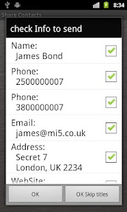 Free Download Share Contacts via SMS APK for Android