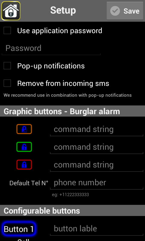 iRemote GSM PRO Screen 3
