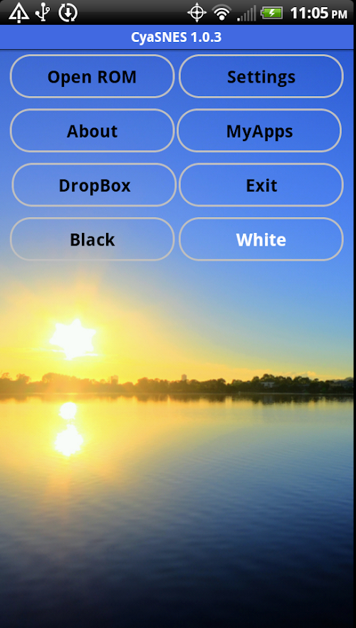 Android application CyaSNES (SNES Emulator) screenshort