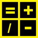 Widget Calculator multicolor mobile app icon