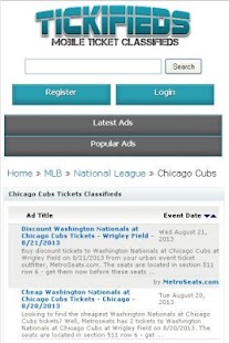 Chicago Ticket Classifieds